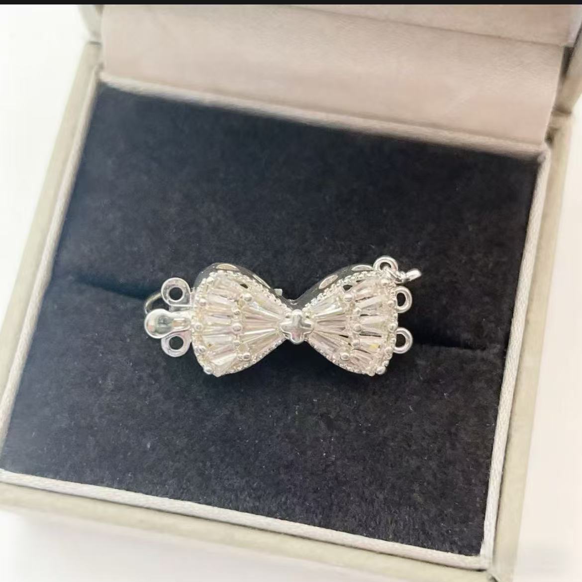 Bow Toggle Clasp for Double Strand Necklace