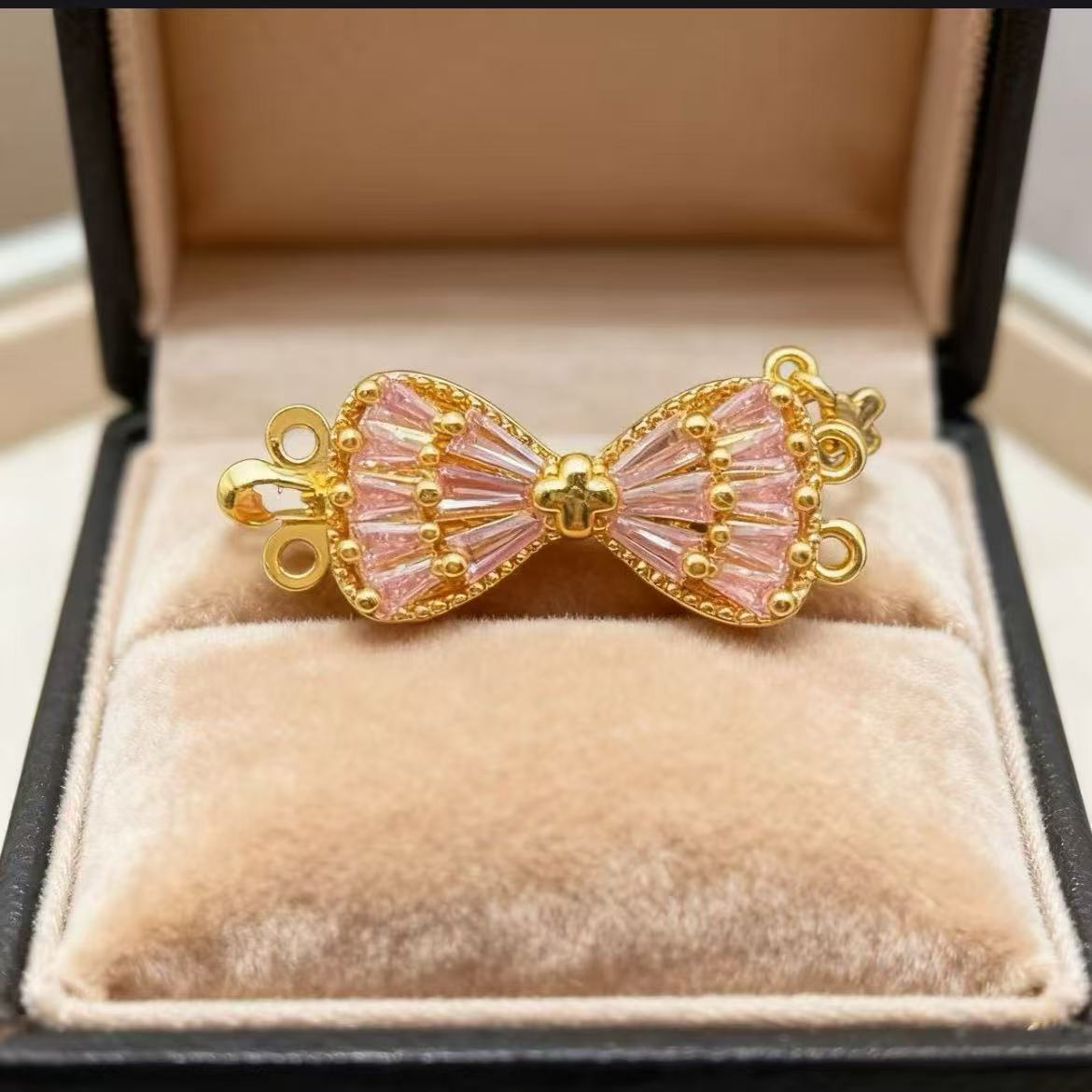 Bow Toggle Clasp for Double Strand Necklace