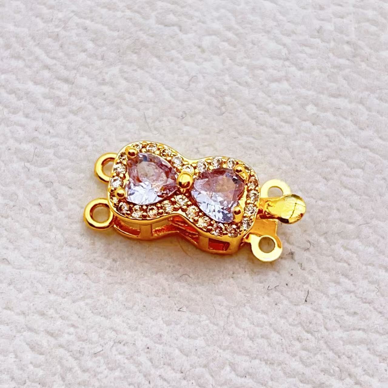 Peanut CZ Closure with Double Row