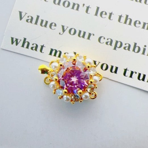 Plated Pearl Minimalist Double-Row Clasp