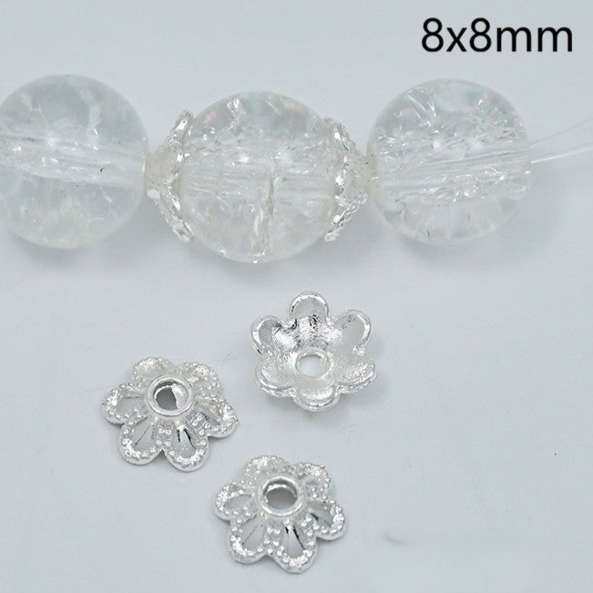 (5pcs)Flower Bead Caps / Spacers