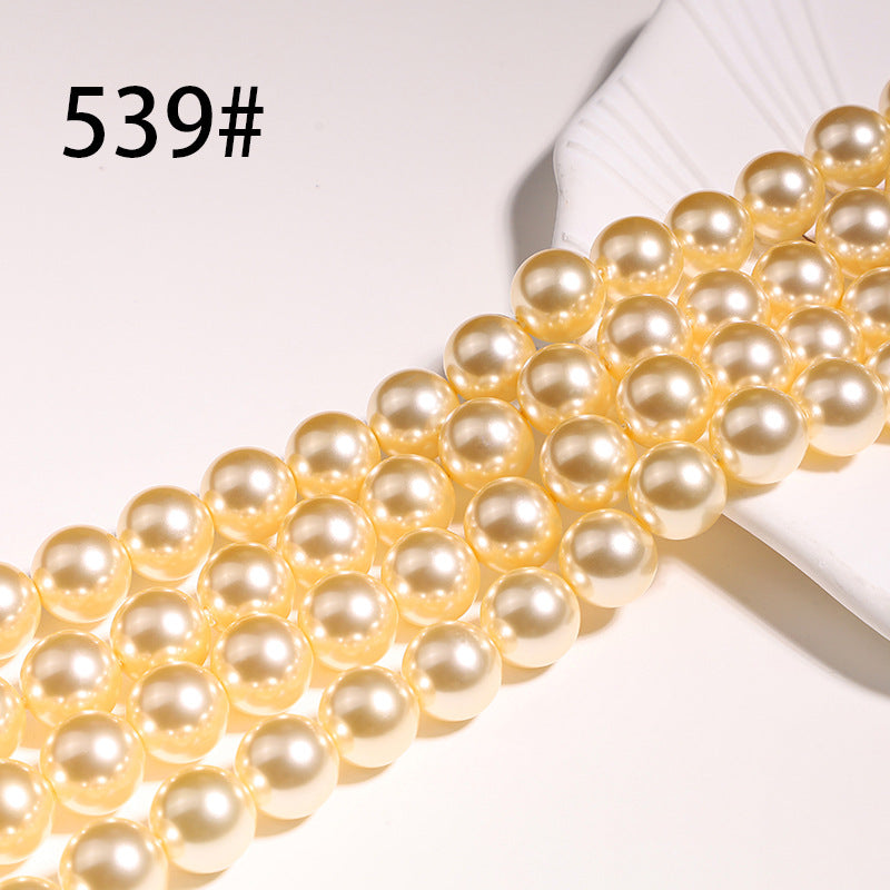40cm Crystal Round Pearls, Full-Drilled Beads, 3-16mm, Swarovski Color