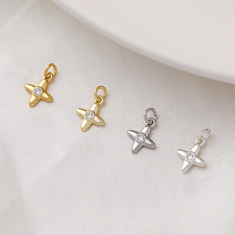 10pcs Flower Bud Small Dangle Charm Pendant