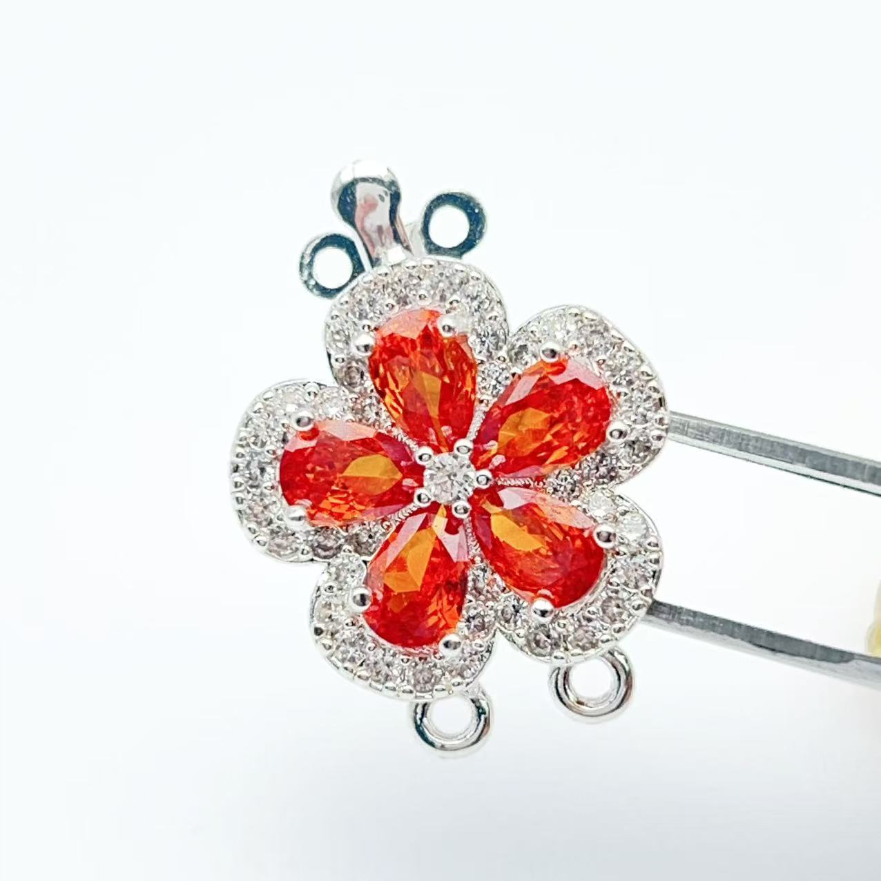 Double Row Floral End Clasp