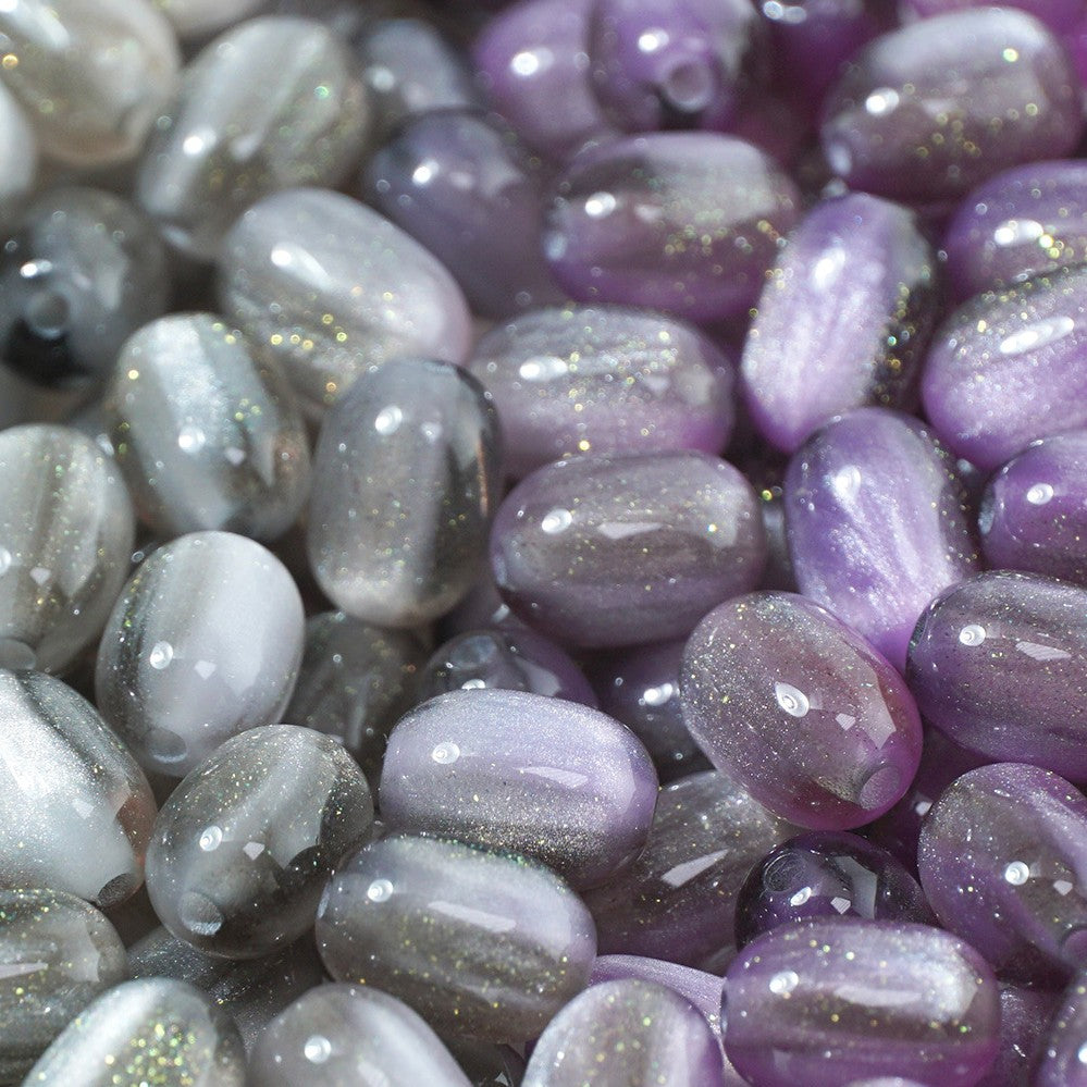 (50pcs)8x11mm Light & Temperature-Sensitive Resin Oval Beads