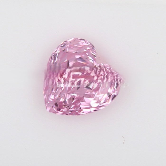 5A 6-8mm Heart Shape Rose Cut Loose CZ Stone - 2pcs