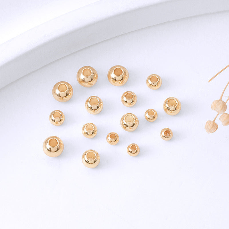 100/500pcs Smooth Spacer Beads