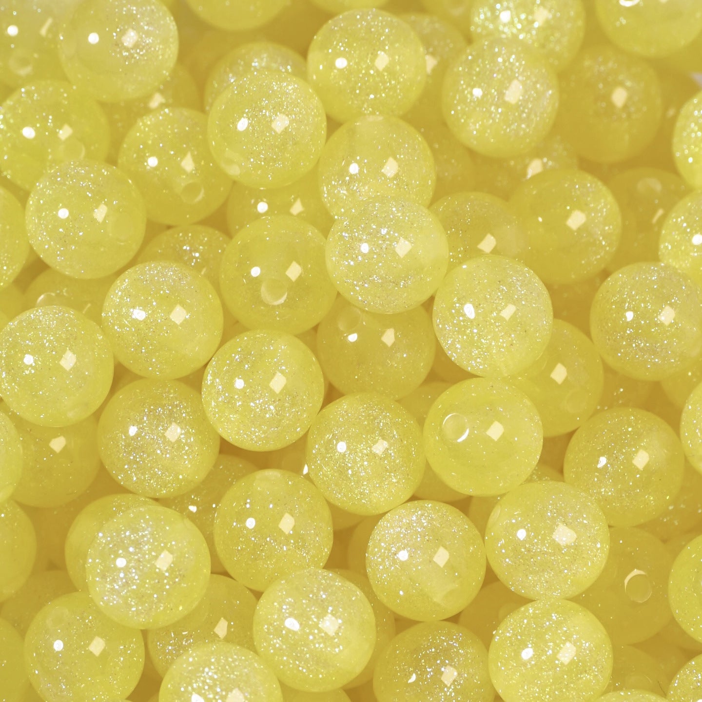 (50pcs)6/8/10/12/16/20mm Starry Mermaid Iridescent Resin Round Beads