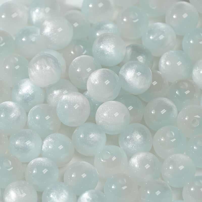 (50pcs)8/10/12/16MM Cat Eye Resin Loose Beads