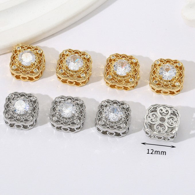 Multi-Hole Plated Spacer Bead with Zirconia