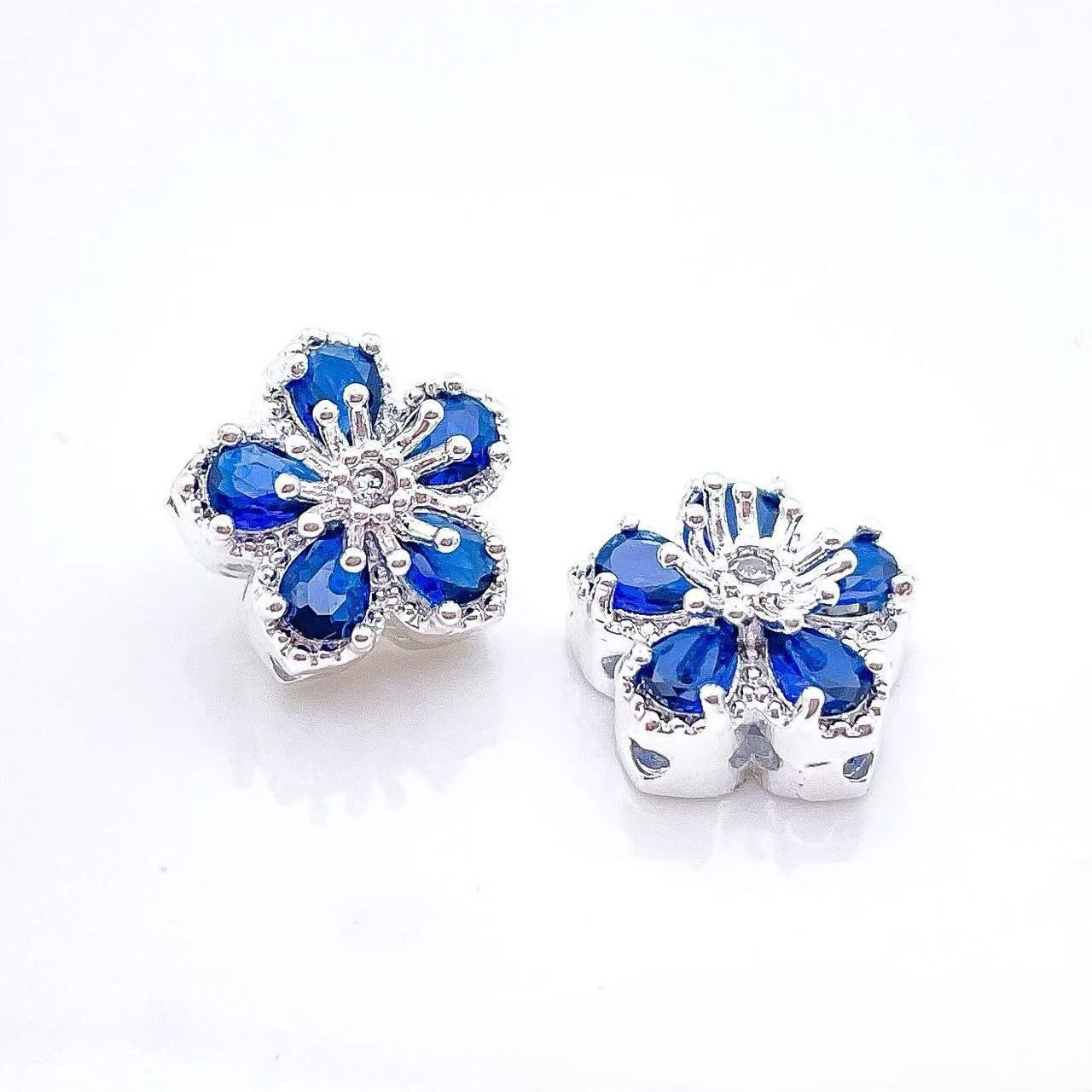 Flower CZ Spacer Beads