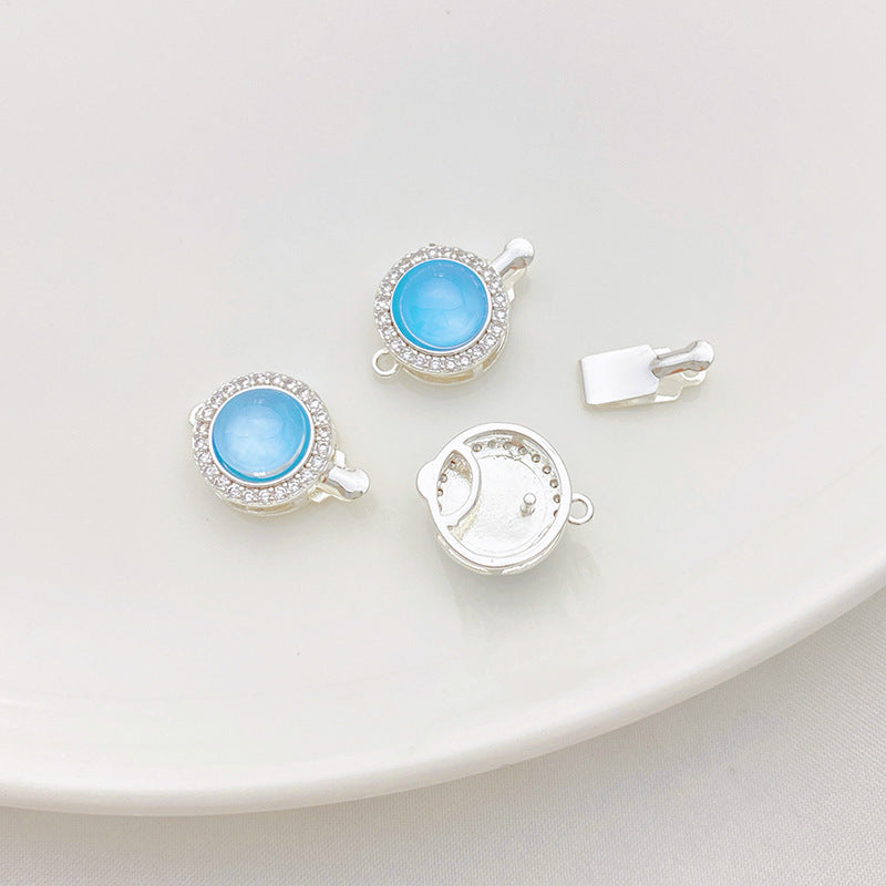Single/Double Row Blue CZ Connector/Closure