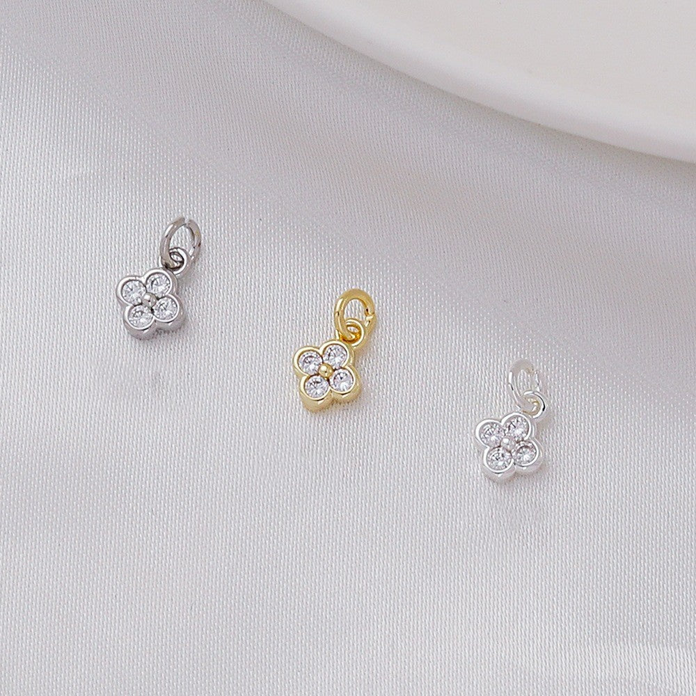 10pcs Flower Bud Small Dangle Charm Pendant