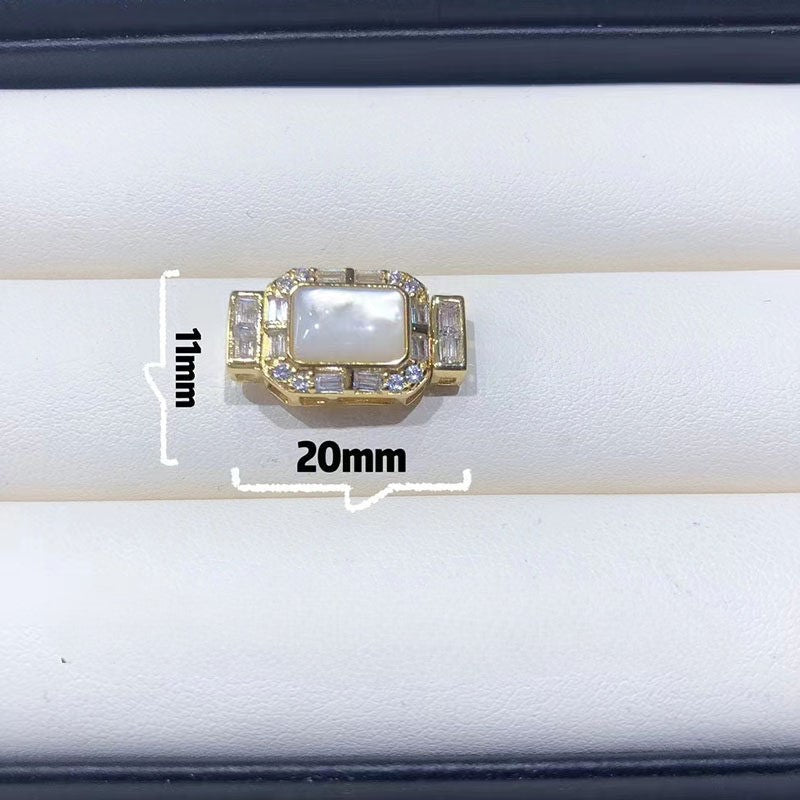 Fat Bell Sqaure Zircon Closure Set