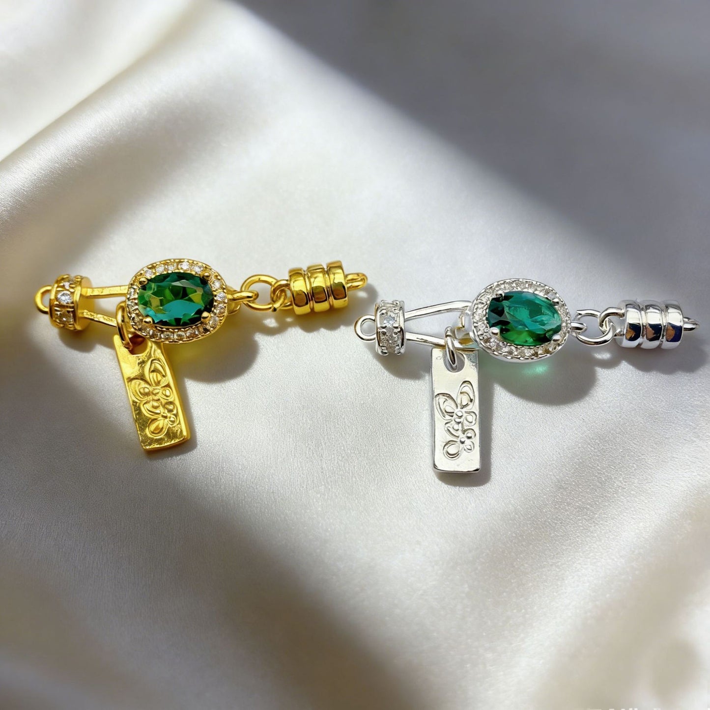 Tarnish-Resistant Butterfly Tag Holder (Versatile Clasp)