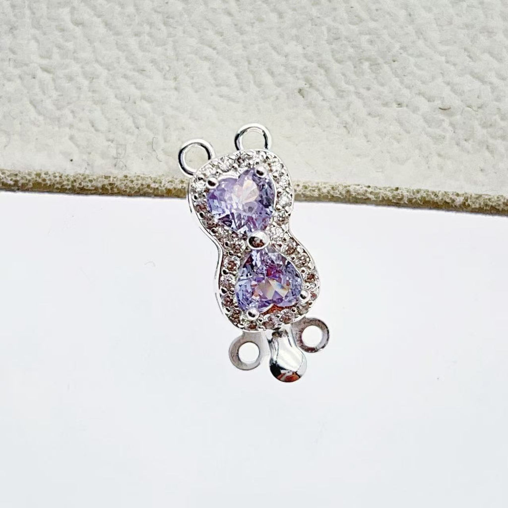 Peanut CZ Closure with Double Row