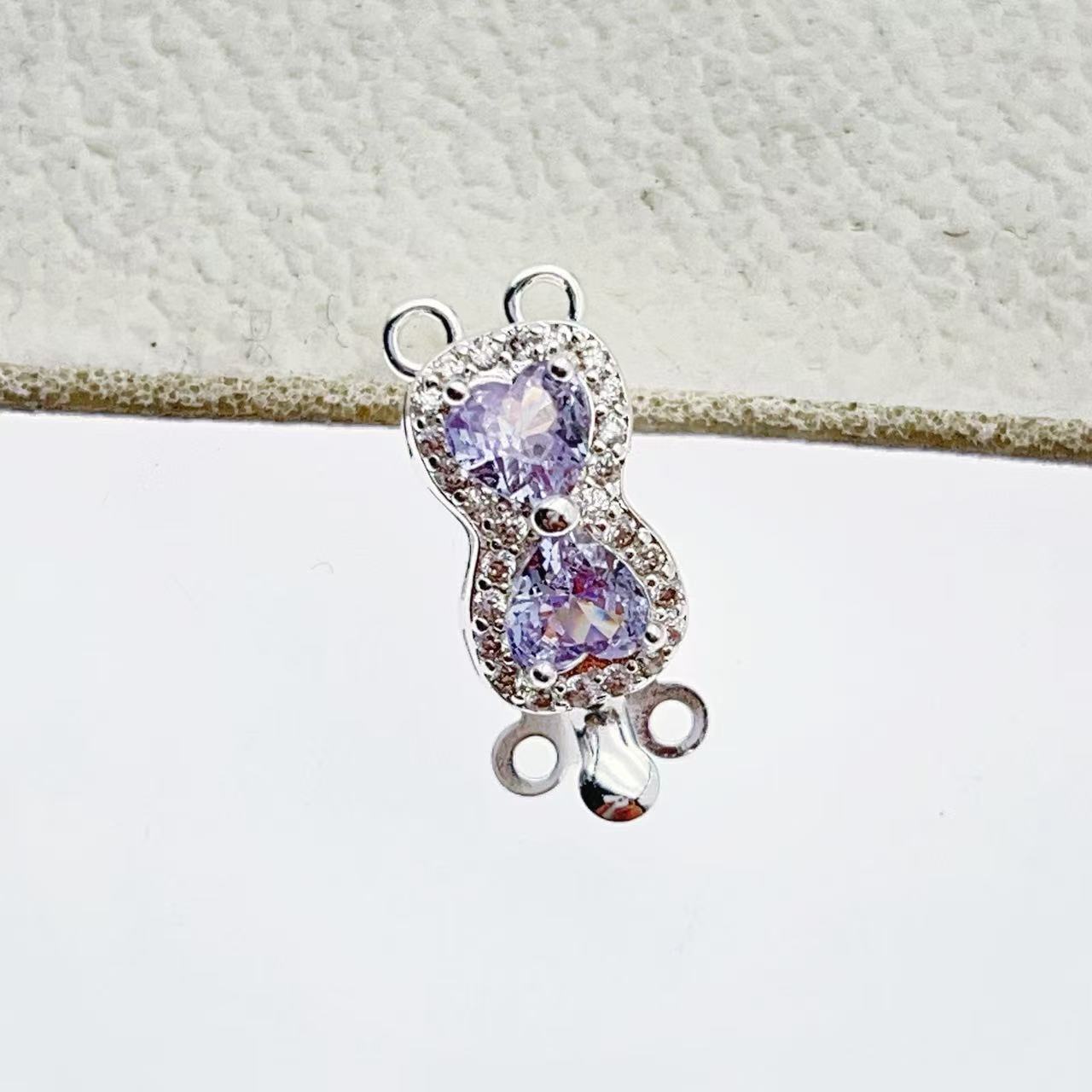 Peanut CZ Closure with Double Row