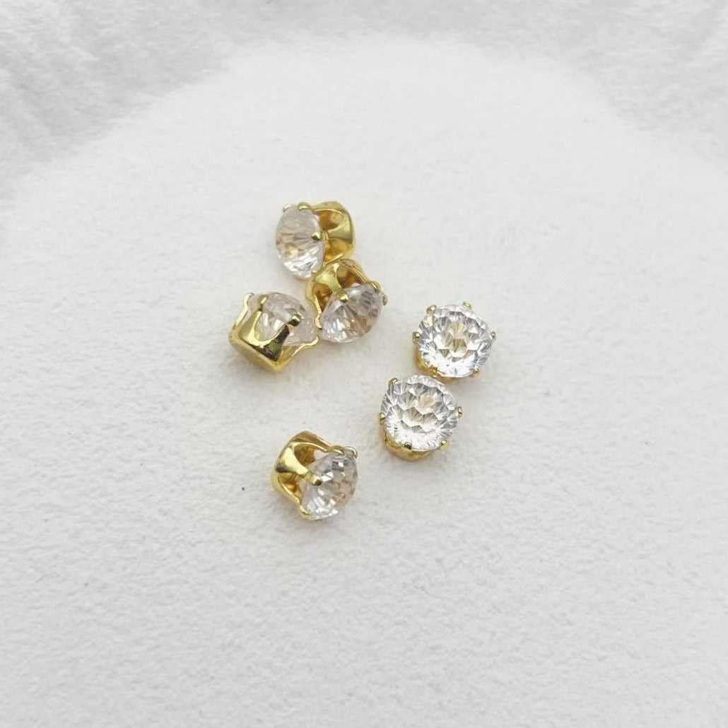 6mm Firework-Cut Prong Set CZ