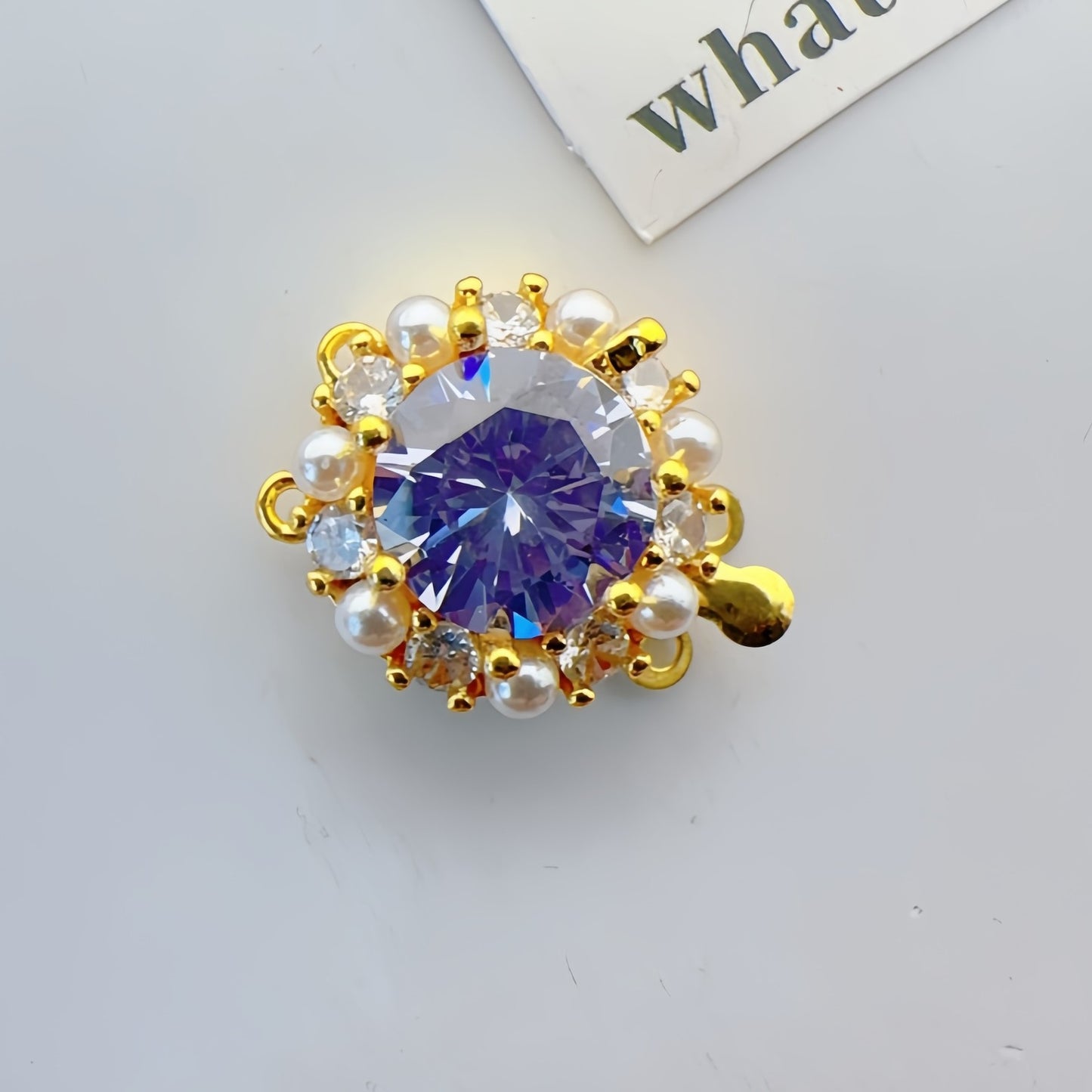 Plated Pearl Minimalist Double-Row Clasp