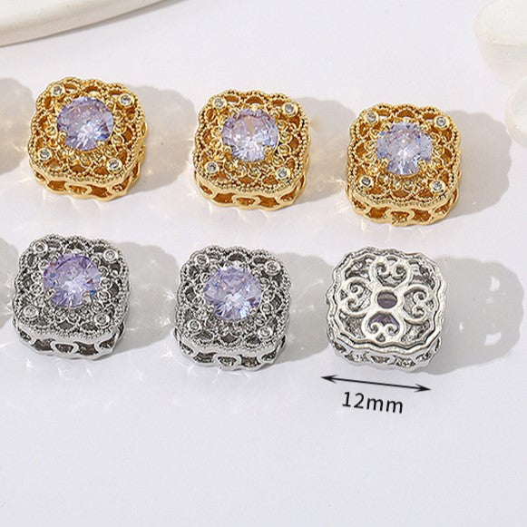 Multi-Hole Plated Spacer Bead with Zirconia