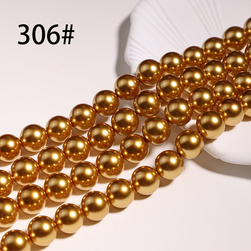 40cm Crystal Round Pearls, Full-Drilled Beads, 3-16mm, Swarovski Color