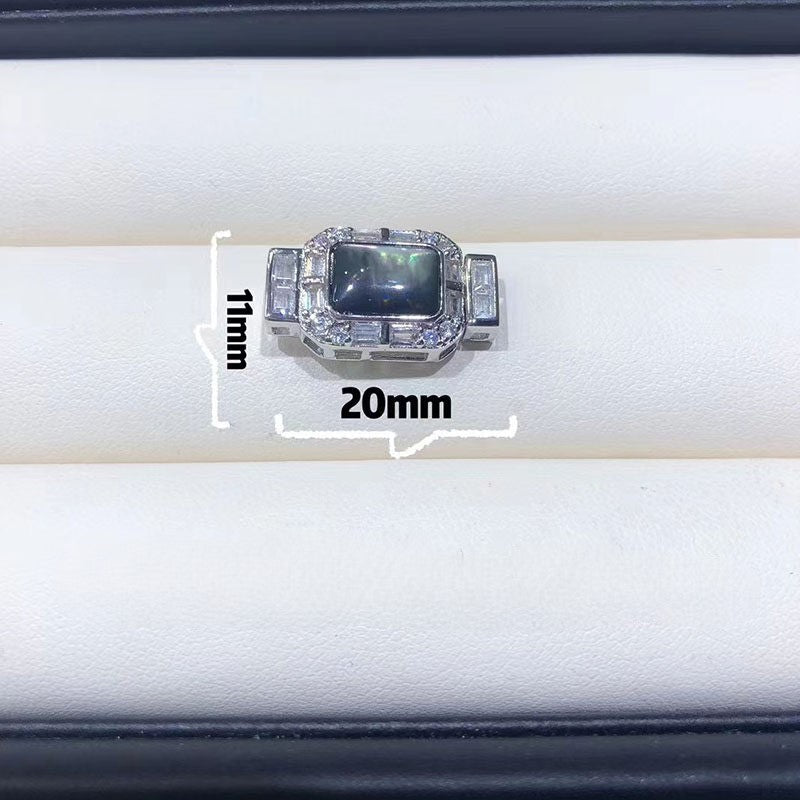 Fat Bell Sqaure Zircon Closure Set