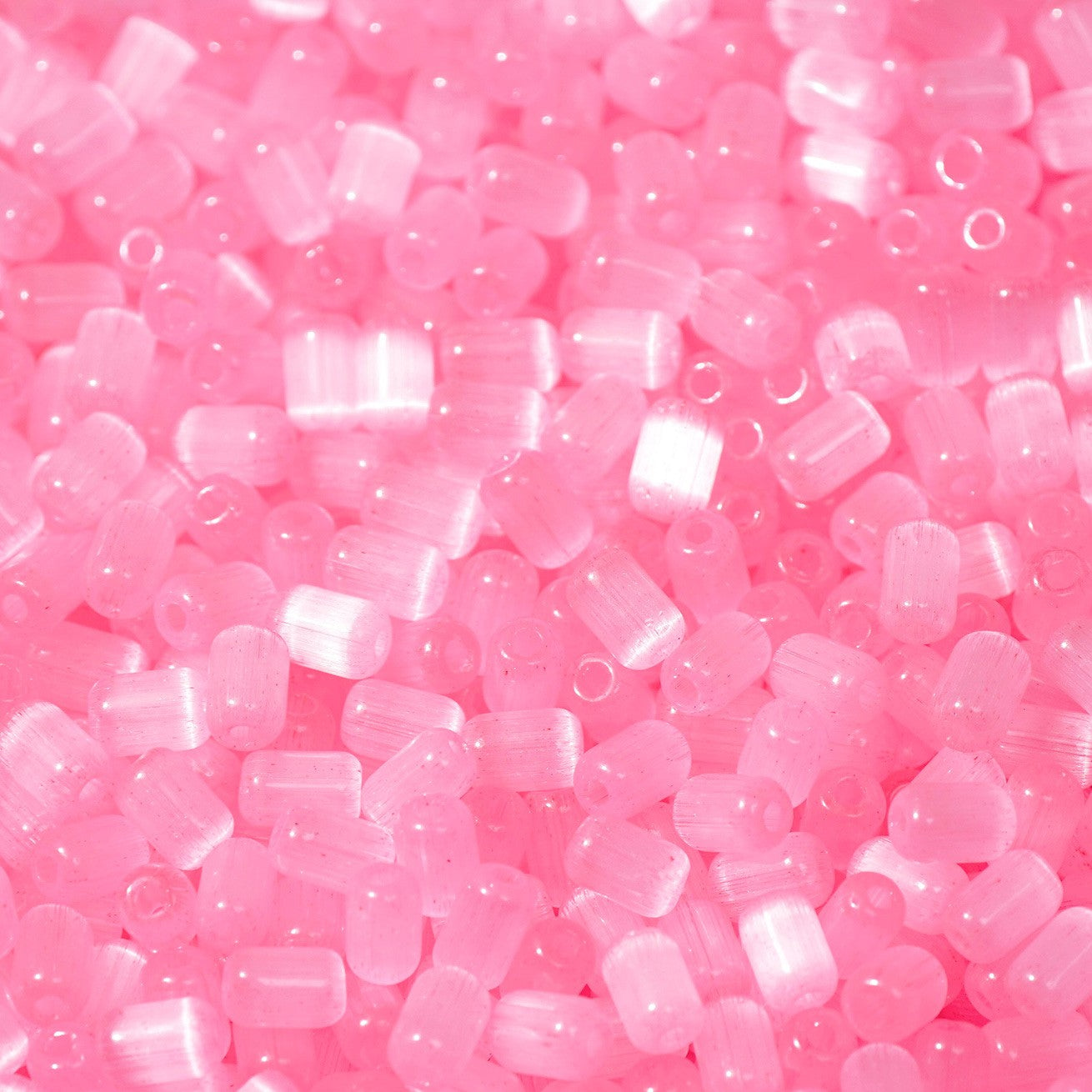 (200pcs)4x6mm Brushed Cat's Eye Date-Shape Glass Seed Beads