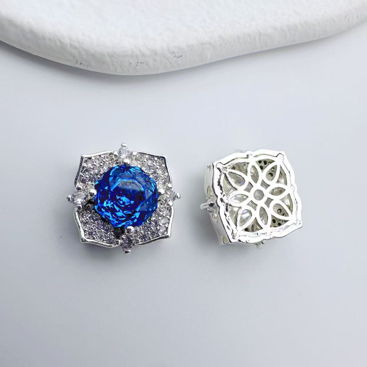 Rose Cut Square Zircon Spacer