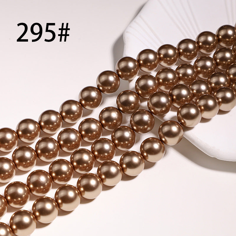 40cm Crystal Round Pearls, Full-Drilled Beads, 3-16mm, Swarovski Color