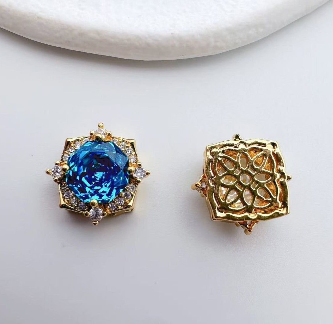 Rose Cut Square Zircon Spacer