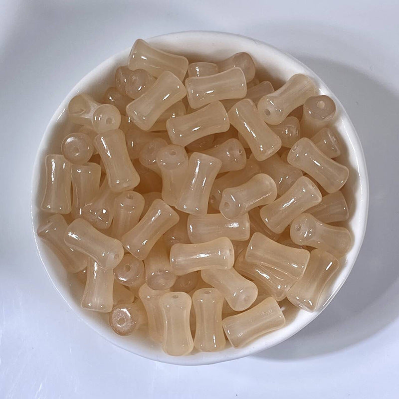 (50pcs)6x12mm Bamboo Joint Crystal Beads