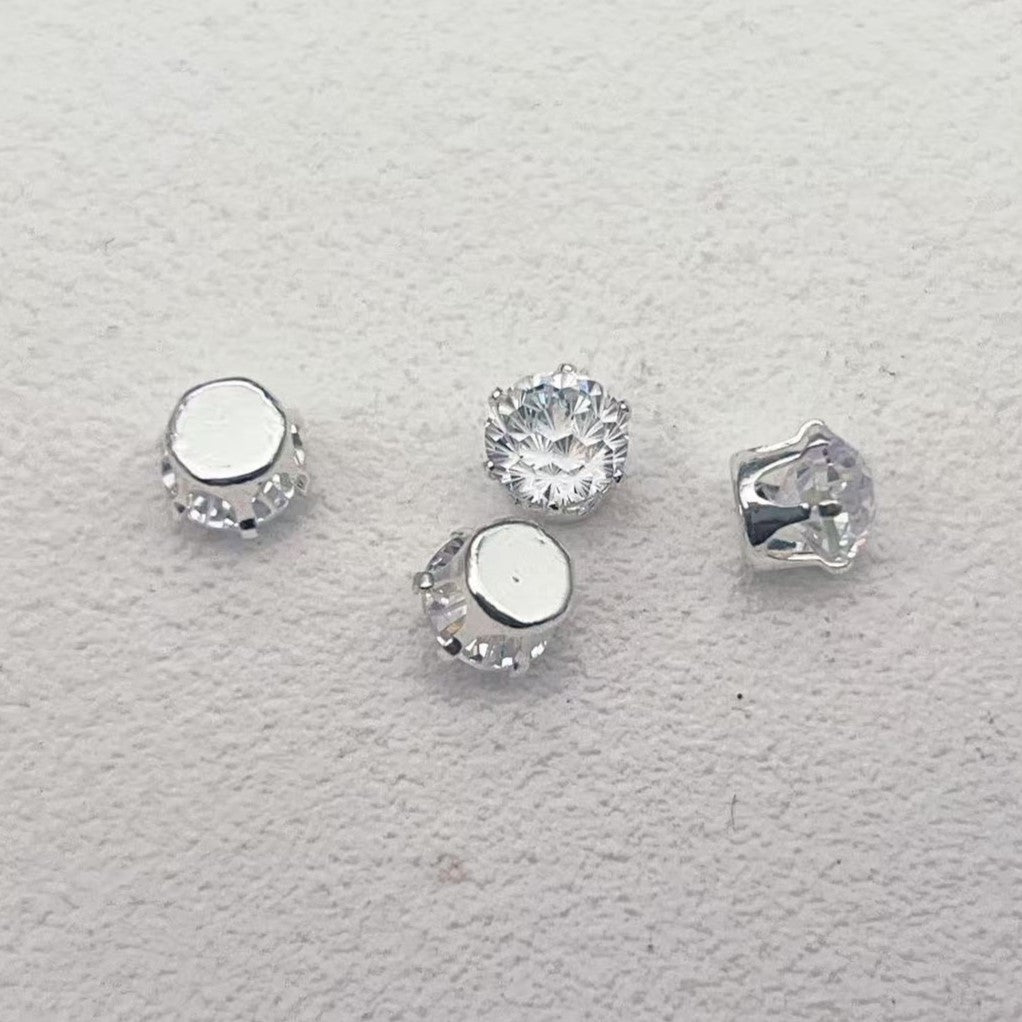 6mm Firework-Cut Prong Set CZ