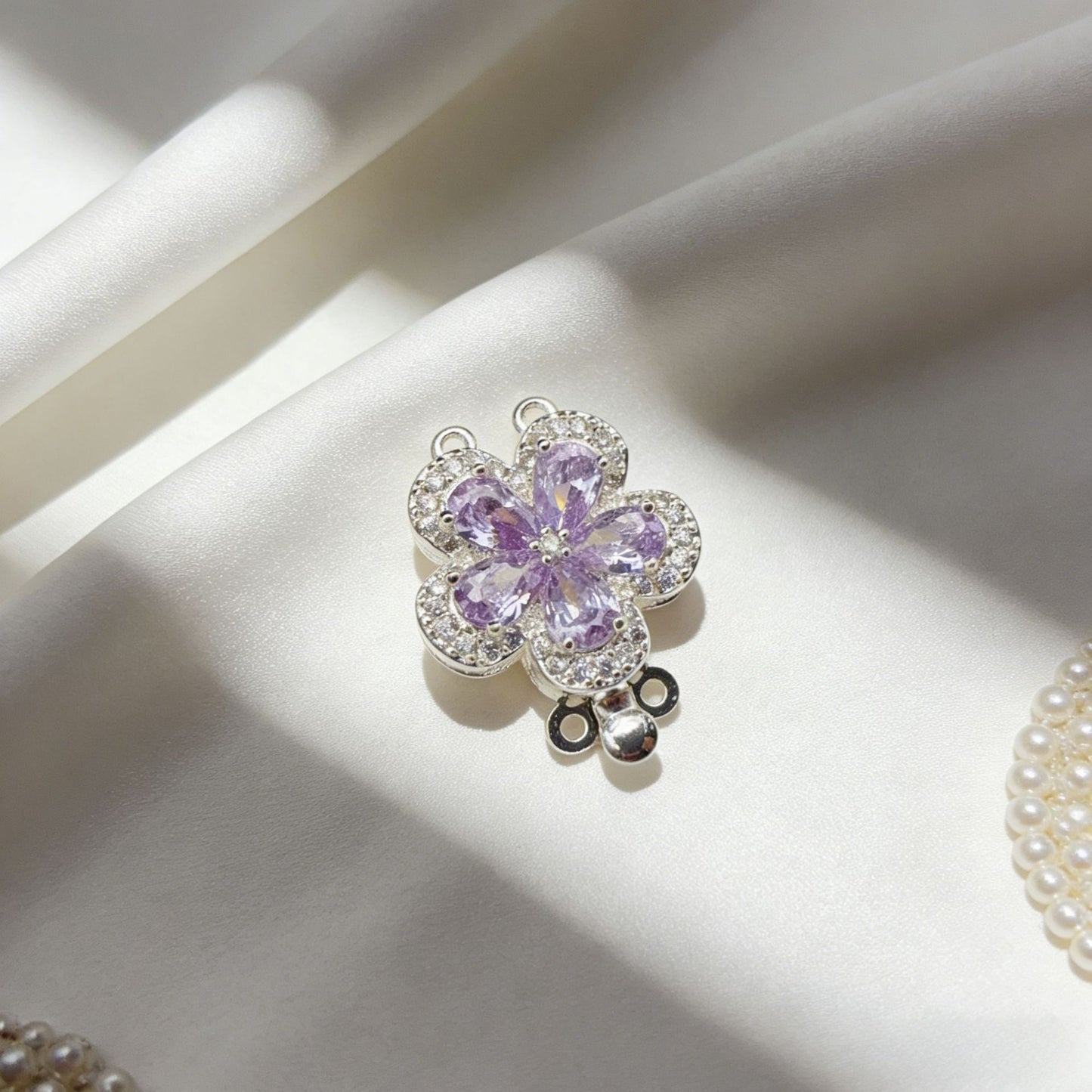 Double Row Floral End Clasp