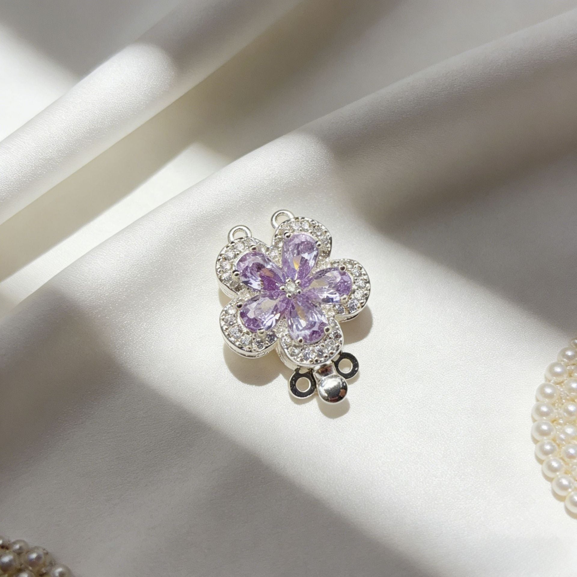 Double Row Floral End Clasp