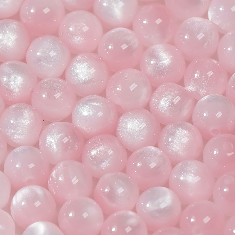(50pcs)8/10/12/16MM Cat Eye Resin Loose Beads