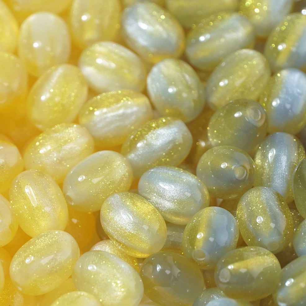 (50pcs)8x11mm Light & Temperature-Sensitive Resin Oval Beads
