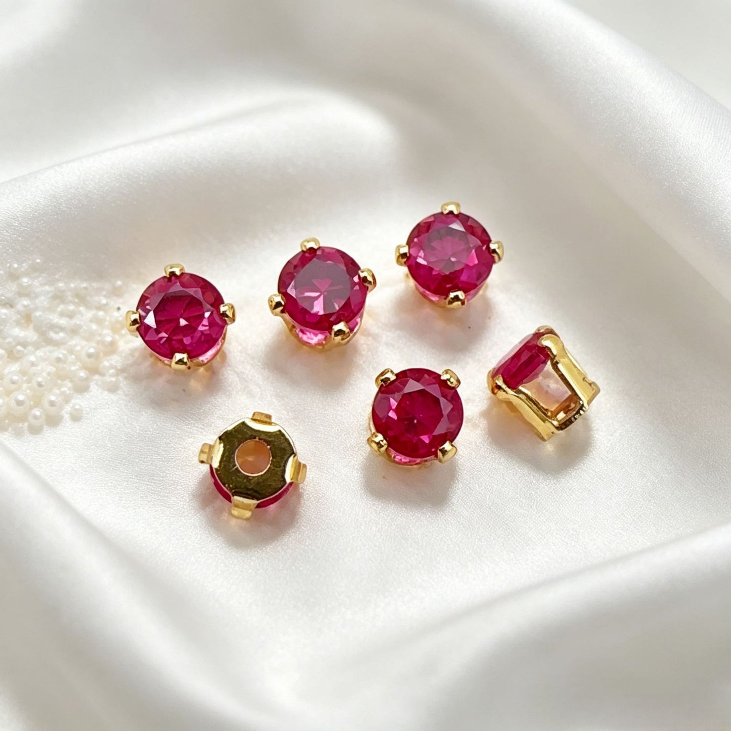 3mm 4-prong Round Prong-set Zircons