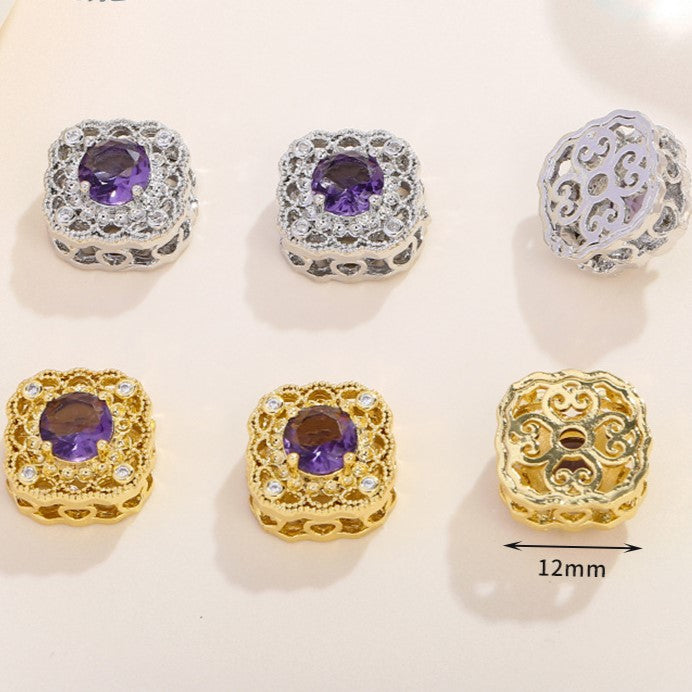 Multi-Hole Plated Spacer Bead with Zirconia