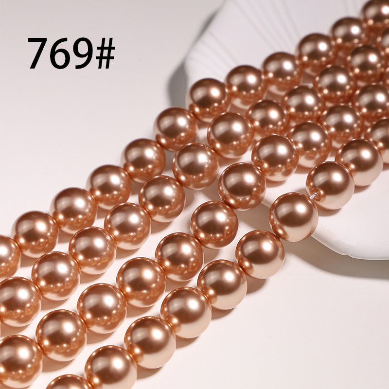 40cm Crystal Round Pearls, Full-Drilled Beads, 3-16mm, Swarovski Color