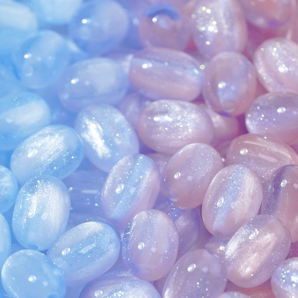 (50pcs)8x11mm Light & Temperature-Sensitive Resin Oval Beads
