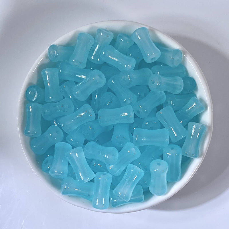 (50pcs)6x12mm Bamboo Joint Crystal Beads