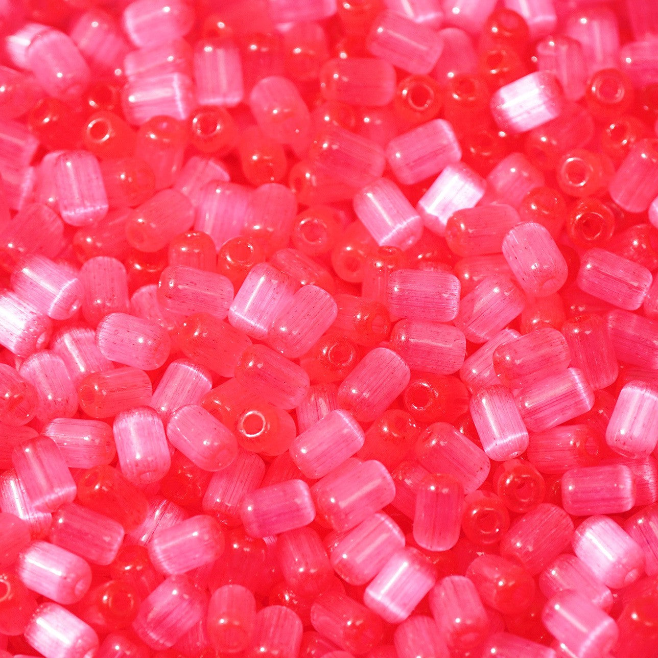 (200pcs)4x6mm Brushed Cat's Eye Date-Shape Glass Seed Beads