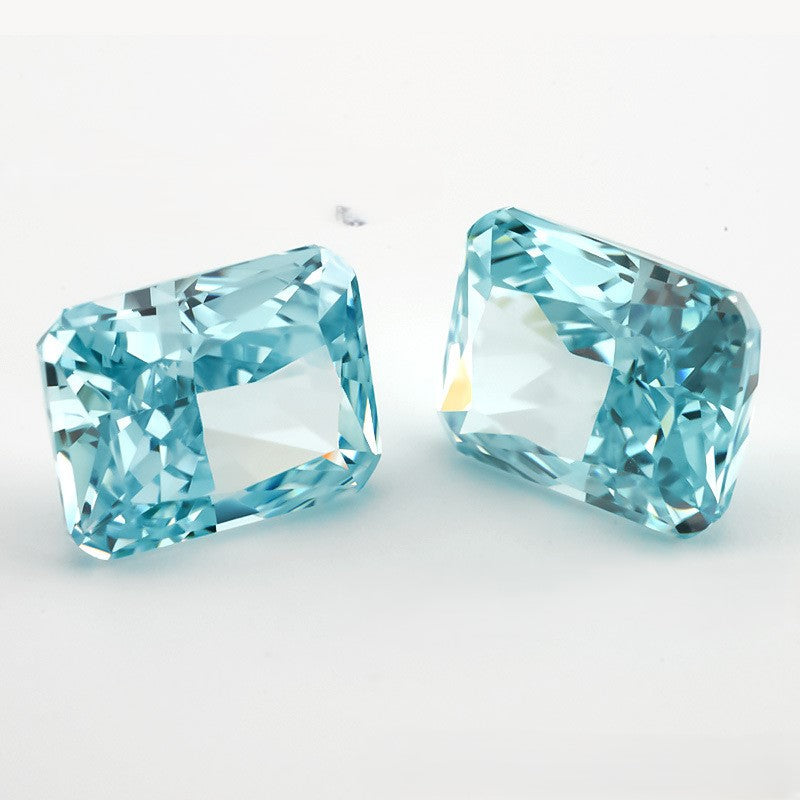 5A 4-16mm Rectangular Ice Flower Cut Loose CZ Stone - 1pcs