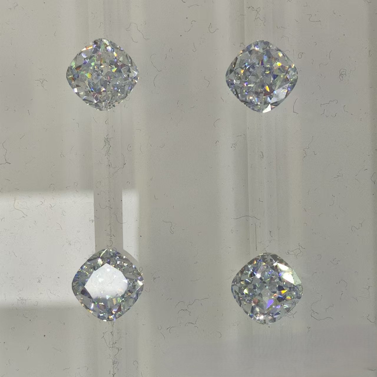 5A 4-12mm Square Ice Cut Loose CZ Stone - 1pcs