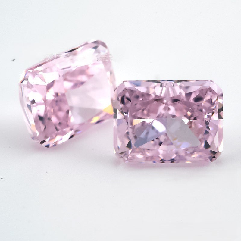 5A 4-16mm Rectangular Ice Flower Cut Loose CZ Stone - 1pcs