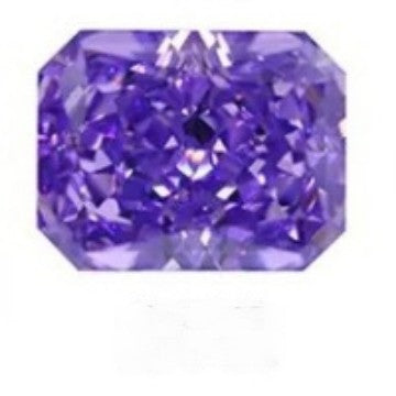 5A 4-16mm Rectangular Ice Flower Cut Loose CZ Stone - 1pcs