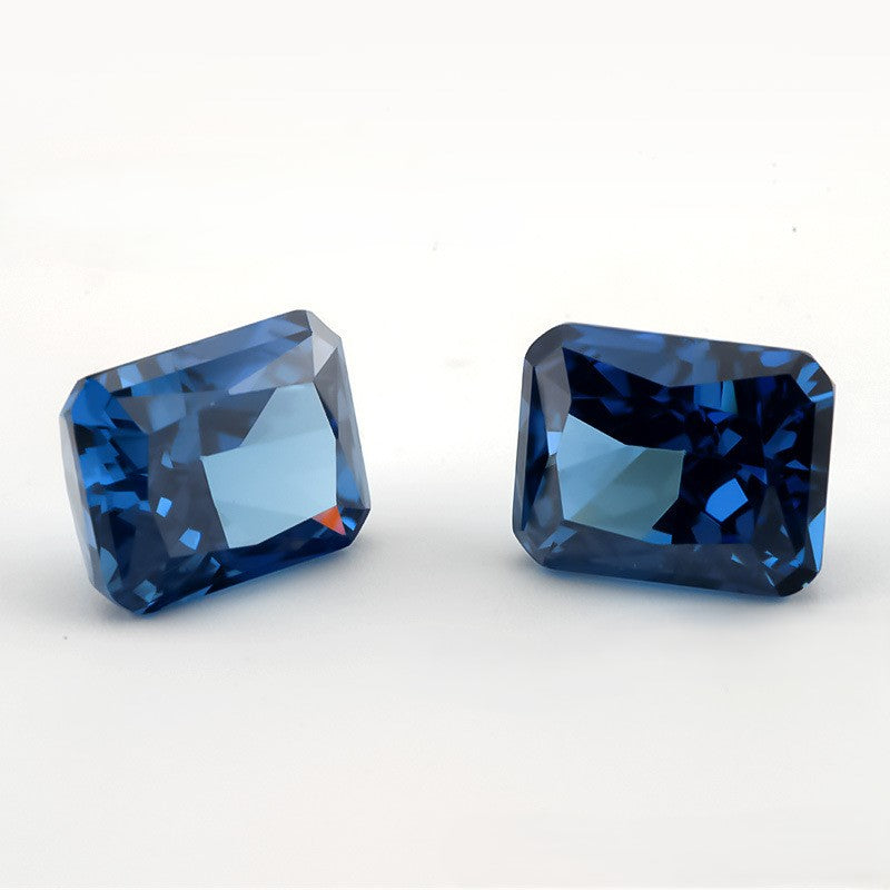 5A 4-16mm Rectangular Ice Flower Cut Loose CZ Stone - 1pcs