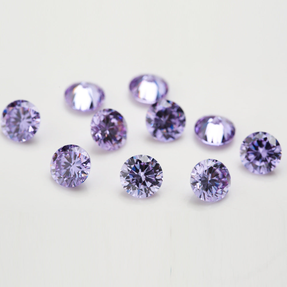 5A 0.8-2.7mm Round Point Cut Loose CZ Stone - 1000pcs