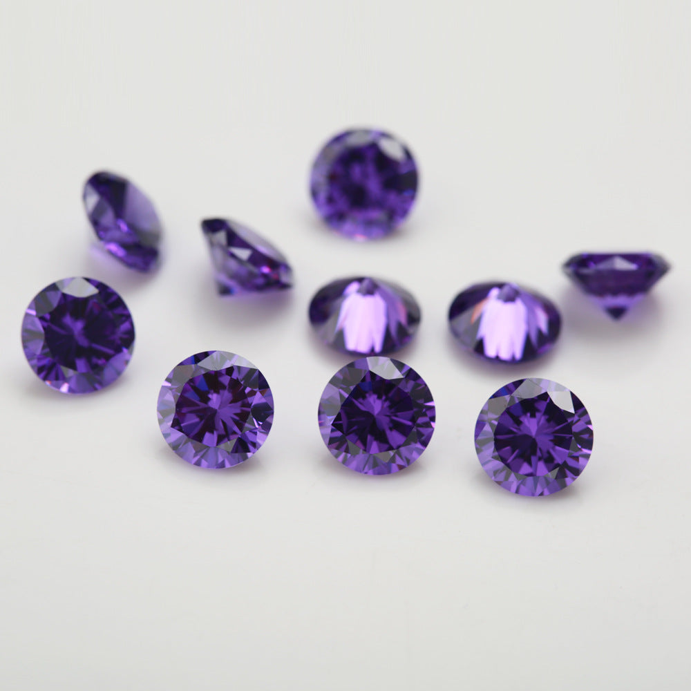 5A 0.8-2.7mm Round Point Cut Loose CZ Stone - 1000pcs