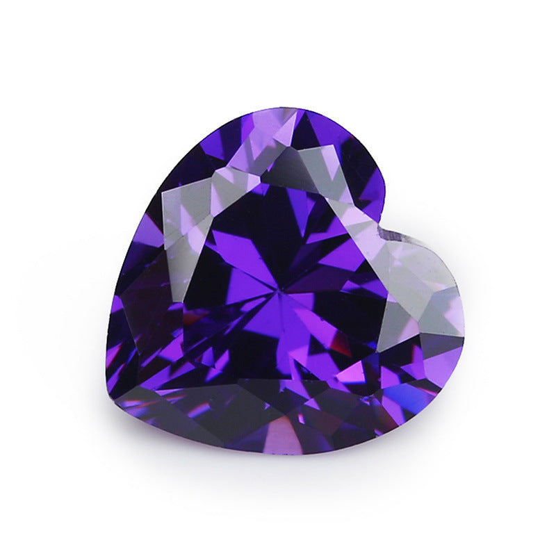 5A 3-20mm Heart Point Cut Loose CZ Stone - Bulk